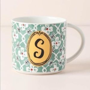 NWT-Anthropologie Jo Monogram mug-S